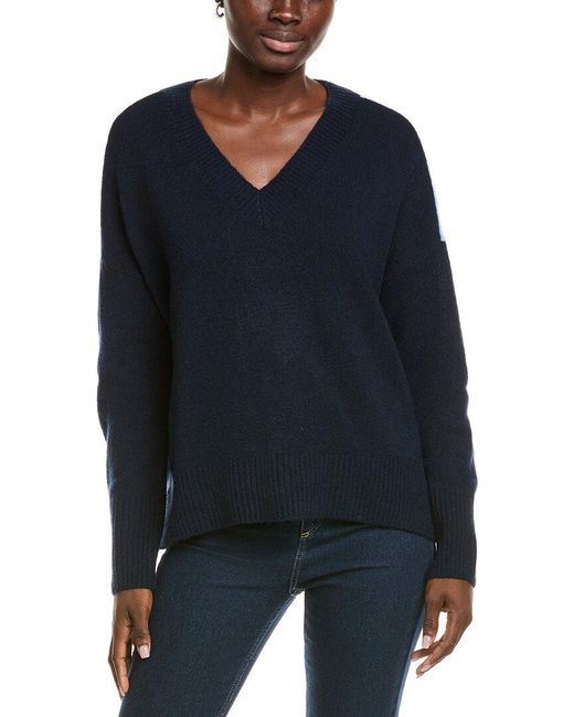 Vince Camuto Blue High-Low Sweater