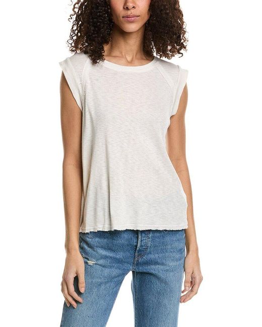 Project Social T White Cherish The Day Seamed Tank
