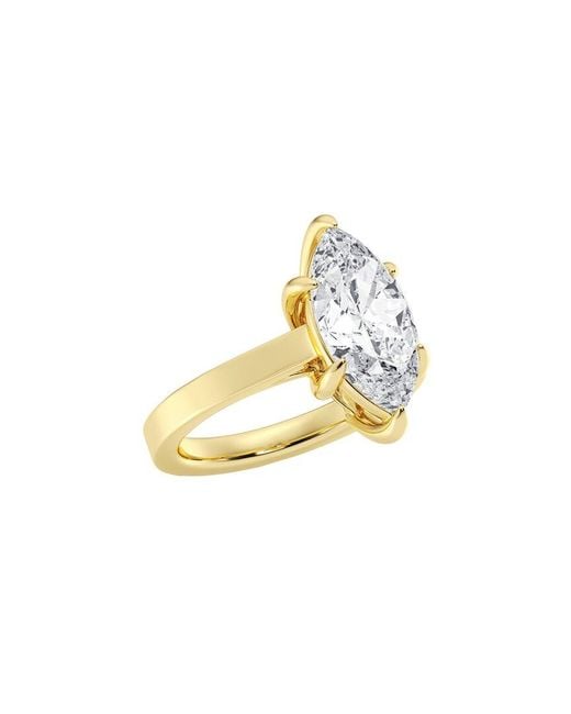 Lab Grown Diamonds Metallic 14K 3.00 Ct. Tw. Lab-Grown Diamond Solitaire Engagement Ring