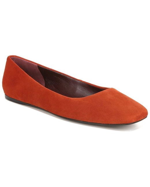 Franco Sarto Sarto By Flexa Amaya Square Toe Ballet Flats in Red Lyst Canada