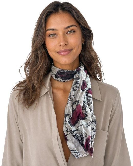 Blue Pacific Brown Hearts Neckerchief