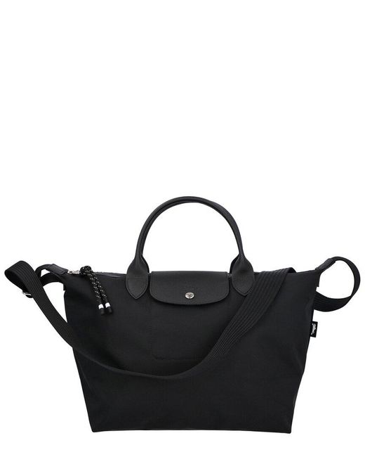 Longchamp Black Le Pliage Energy Large Canvas Bag