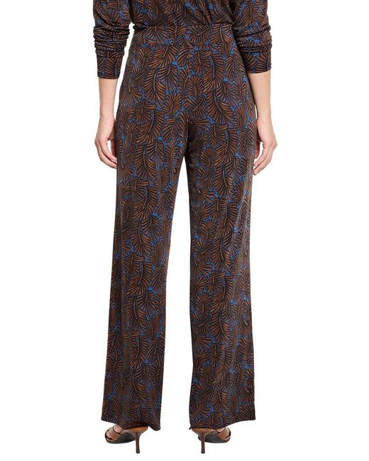 NIC+ZOE Black Feather Fern Wide Leg Pant