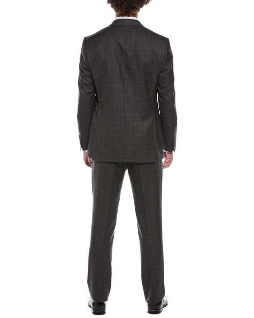 Canali Black 2Pc Wool Suit for men