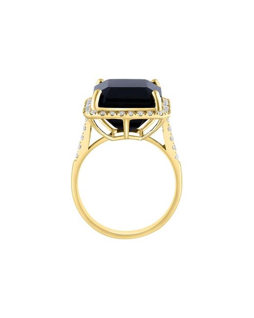 Effy Fine Jewelry Black 14K 0.80 Ct. Tw. Diamond & Ruby Ring
