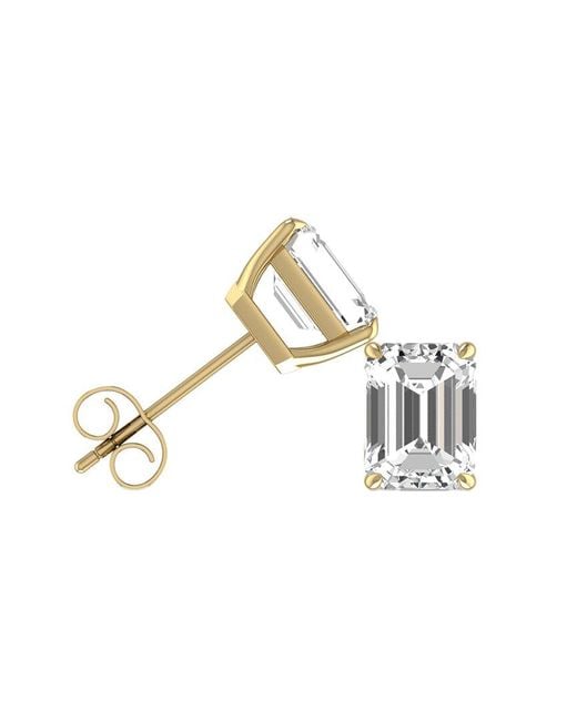 Lab Grown Diamonds Metallic 14k 0.75 Ct. Tw. Lab Grown Diamond Earrings