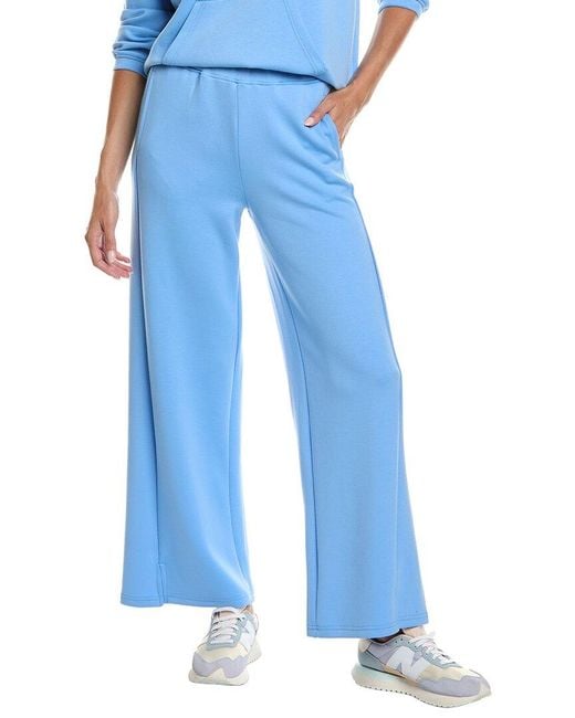 Vintage Havana Blue Cloud Fleece Wide Leg Pant