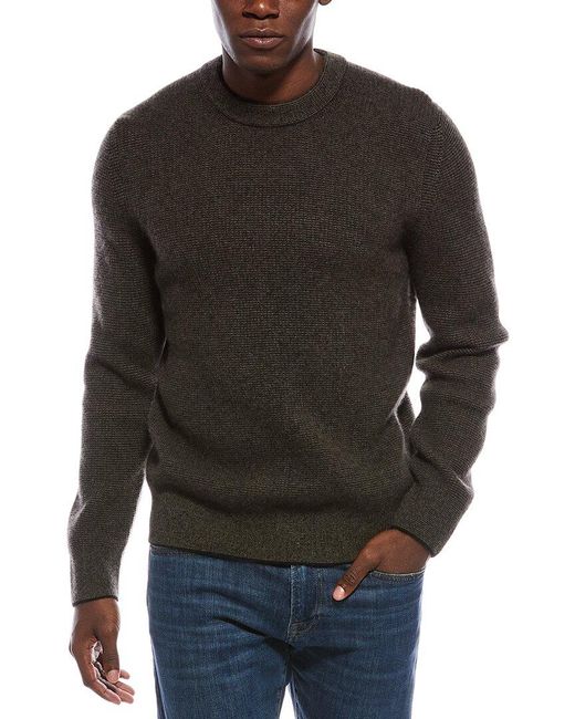 Vince Gray Boiled Cashmere Thermal Crewneck Sweater for men
