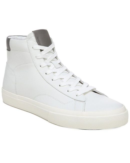 Vince Fitzroy Leather Sneaker in White for Men Lyst