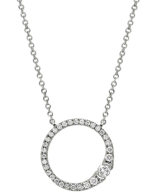 Diamond Select Cuts Metallic 14k Diamond Necklace0.26 Ct. Tw.