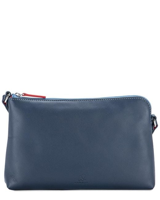 Mywalit Blue Small Leather Crossbody