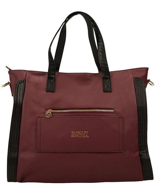 Badgley Mischka Red Rose Xl Travel Tote