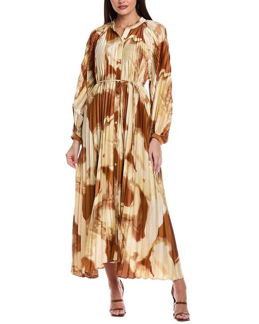 Beulah London Metallic Maxi Dress