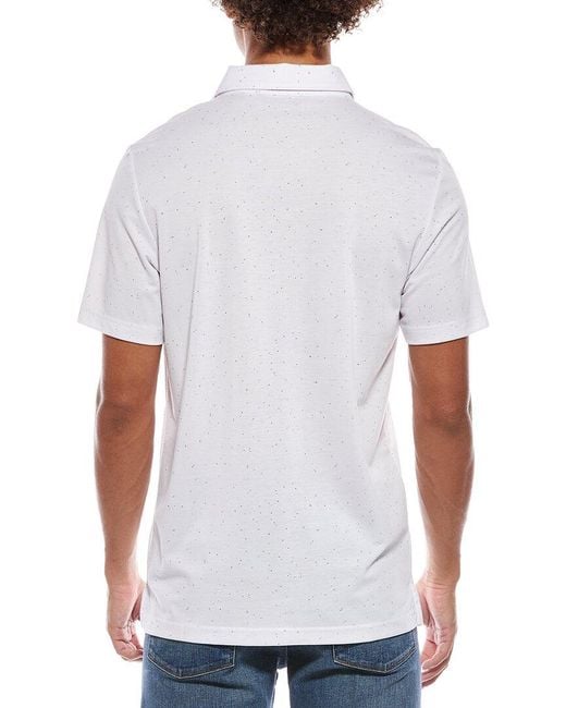 Travis Mathew White Special Trip Polo Shirt for men