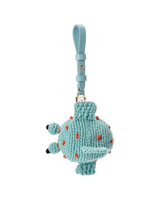 Fendi Blue Bff Crochet Coin Purse
