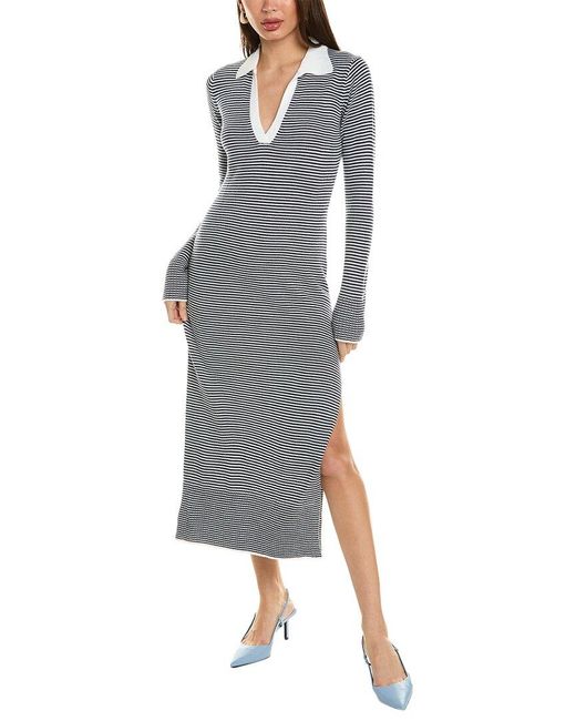 Staud Gray Crown Wool-blend Dress