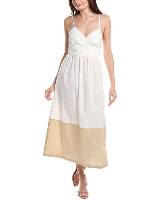 Alpha Studio White Midi Dress