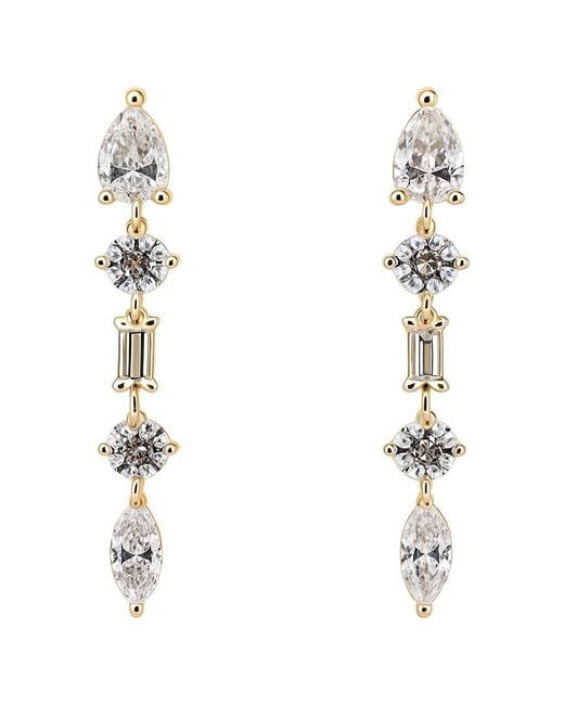 Prince Diamond & Jewelry White 14k 3.79 Ct. Tw. Lab-grown Diamond Mixed-cut Earrings