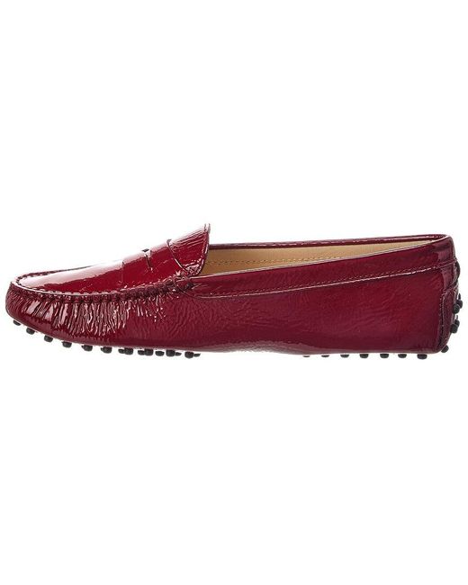 Tod's Red Gommini Patent Loafer