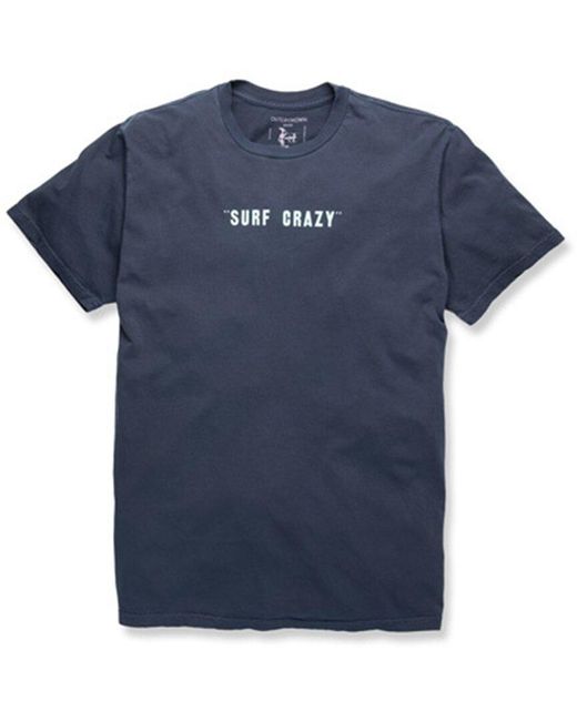 Outerknown Blue Surf Crazy T-shirt for men