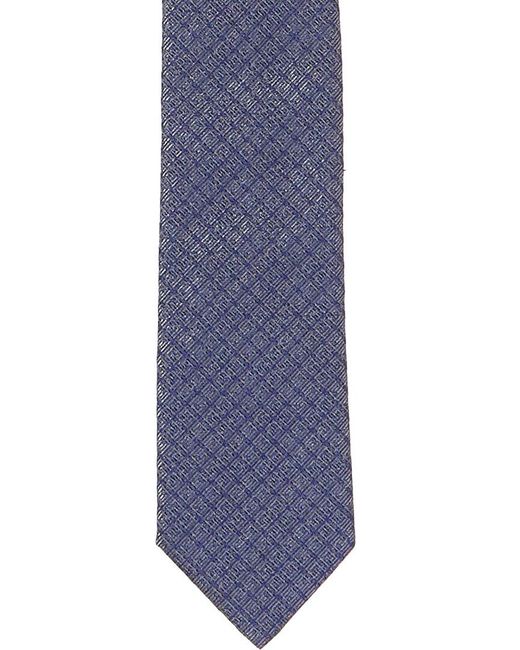 Givenchy Blue All Over 4g Jacquard Silk Tie for men