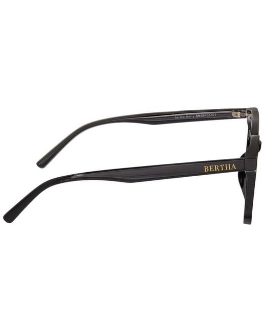 Bertha Black Brsbr051C1 54Mm Polarized Sunglasses