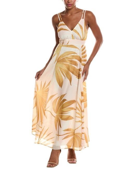 Reiss Metallic Vida Strappy Midi Dress