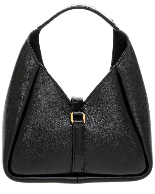 Givenchy Black G Mini Leather Hobo Bag