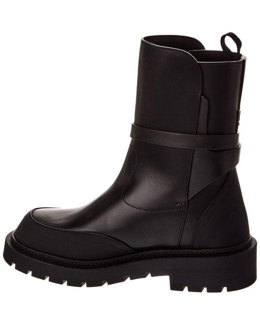 Dior Black Empreinte Leather Boot