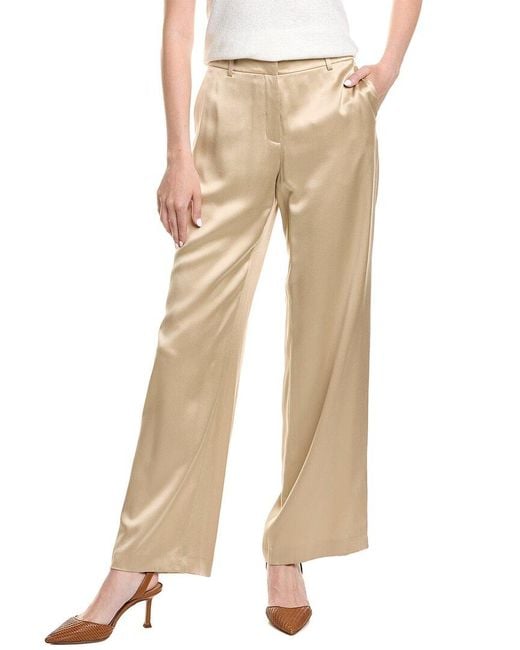 Lafayette 148 New York Natural Sullivan Silk Pant