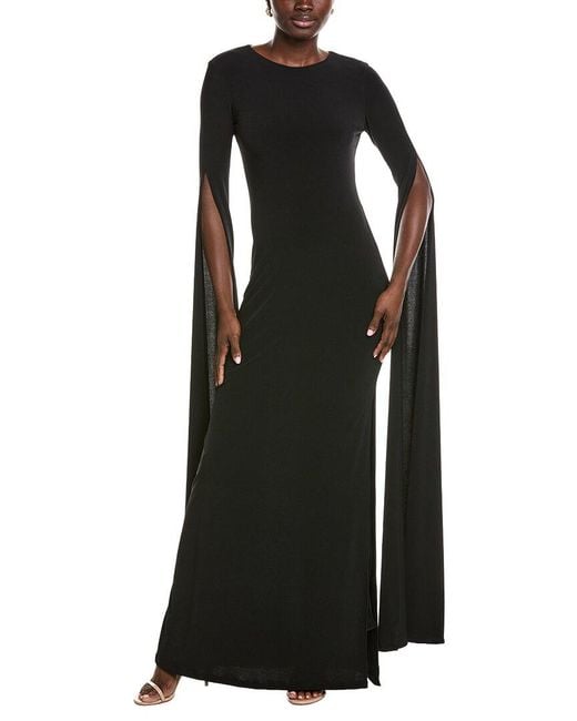 Issue New York Black Solid Gown