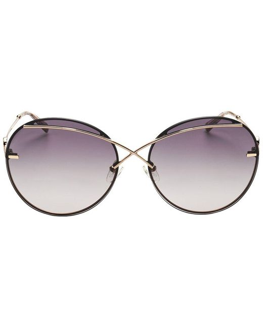 ESCADA Brown Round Gradient Sunglasses