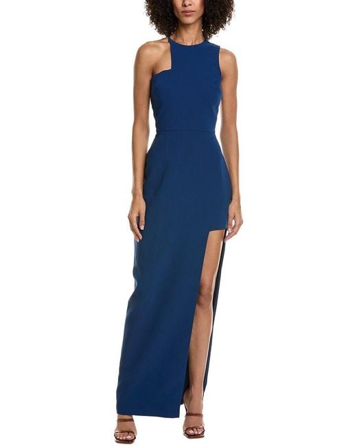 Amanda Uprichard Women's Blue Briggs Maxi Dress - www.stlouis.ac.tz