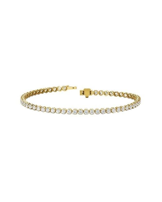 Lab Grown Diamonds White 14K 3.10 Ct. Tw. Lab-Grown Diamond Tennis Bracelet