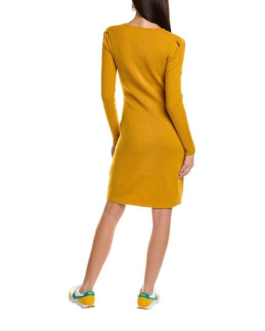 Nanette Lepore Yellow Leah Sweaterdress