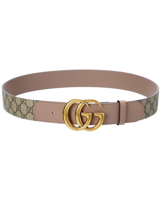 Women's double g buckle gg supreme belt hotsell