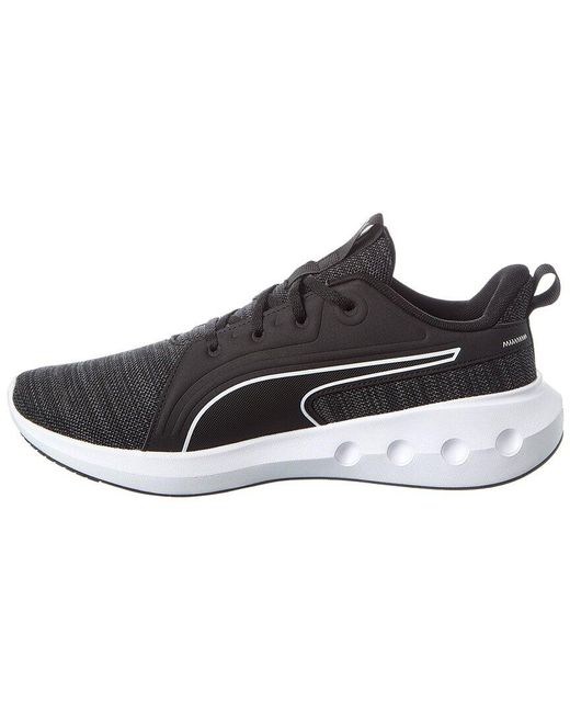 PUMA Black Softride Carson Knit Sneaker for men