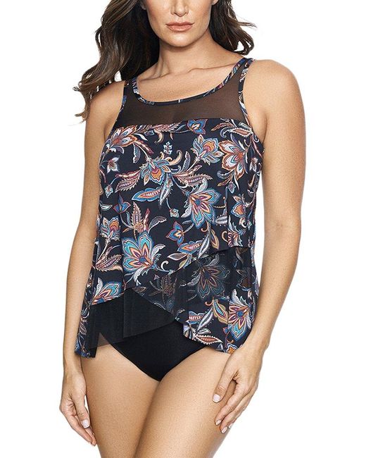 Miraclesuit Blue Scotch Floral Mirage Tankini