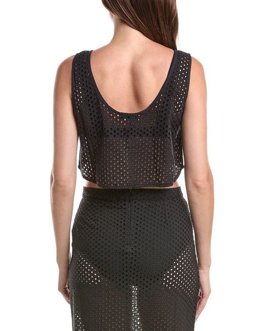 Solid & Striped Black The Minka Top