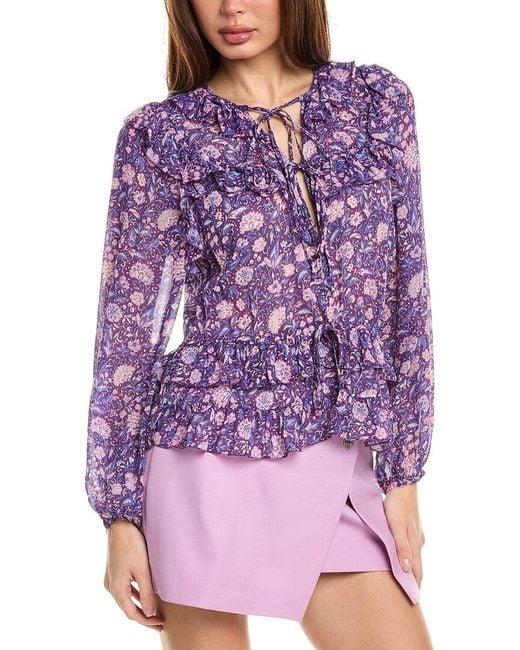 Maje Purple Top