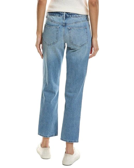 L'Agence Blue Nevia Low-rise Slouch Straight