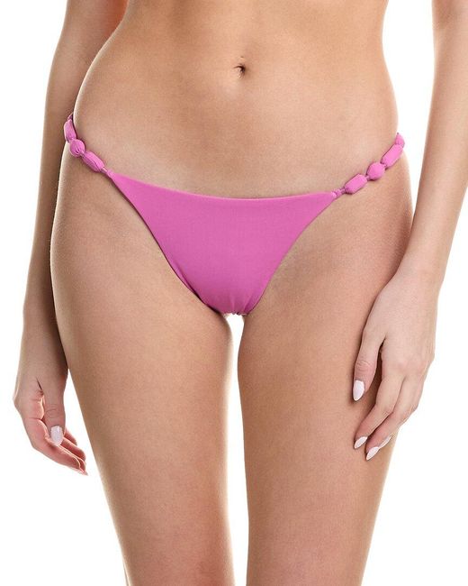 ViX Pink Solid Atena Cheeky Bikini Bottom