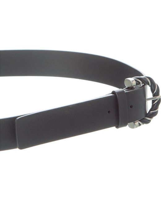 Bottega Veneta Black Twist Leather Belt