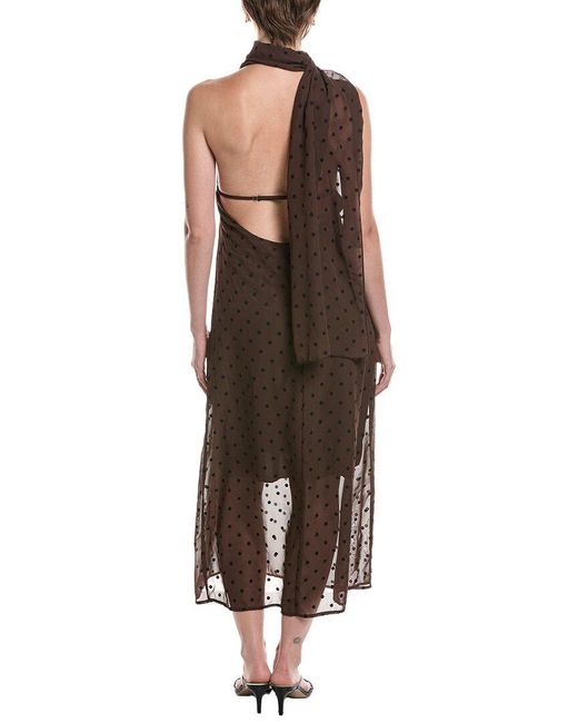 Moonsea Brown Midi Dress