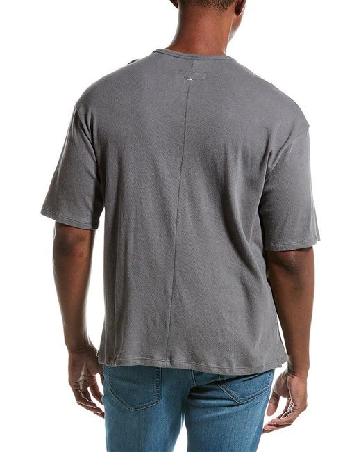 Rag & Bone Gray Kerwin Linen-blend T-shirt for men