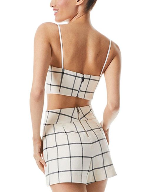 Alice + Olivia White Alice + Olivia Pearle Crop Top