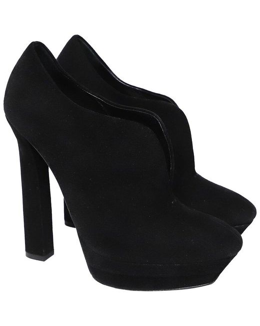 Bottega Veneta Black Suede Bootie (authentic Pre-loved)
