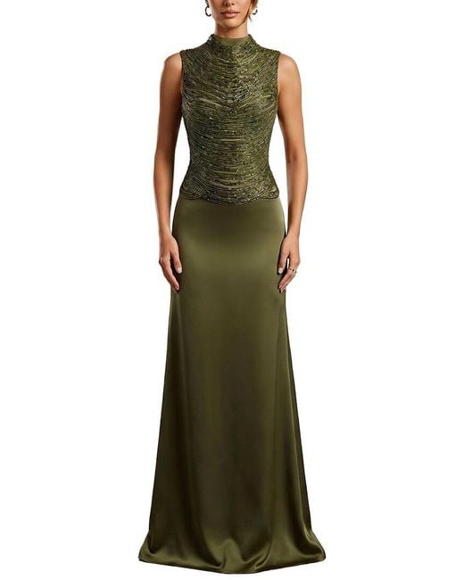 Amanda Royal Green 2Pc Top & Skirt Set