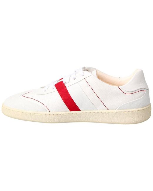 Ferragamo Pink Garda Low Leather Sneaker