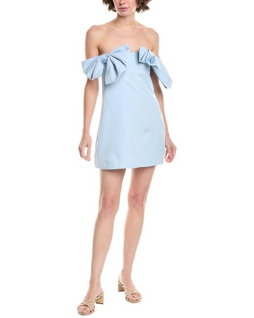 HL Affair Blue Bow Mini Dress